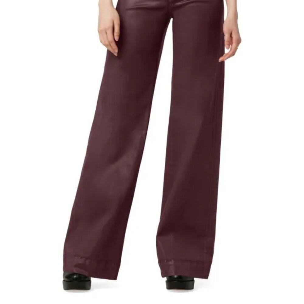 JOE'S JEANS Women's Coated High Rise Wide Leg Full-Length Jeans - Size 31 - NWT - Picture 5 of 10